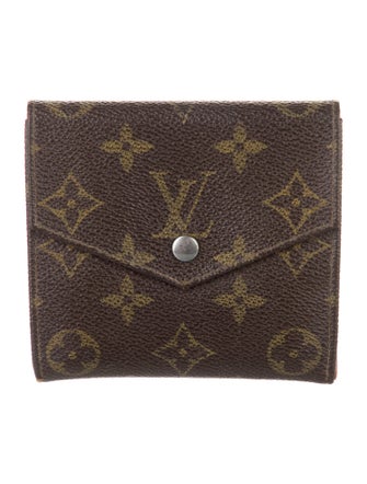 Louis Vuitton LV Monogram Coated Canvas Elise Wallet