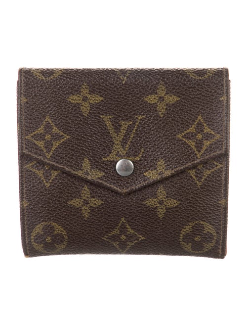 Louis Vuitton LV Monogram Coated Canvas Elise Wallet