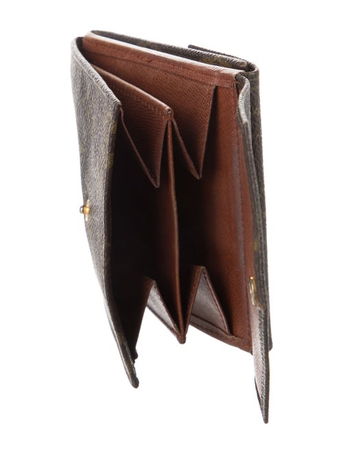 Louis Vuitton LV Monogram Coated Canvas Elise Wallet