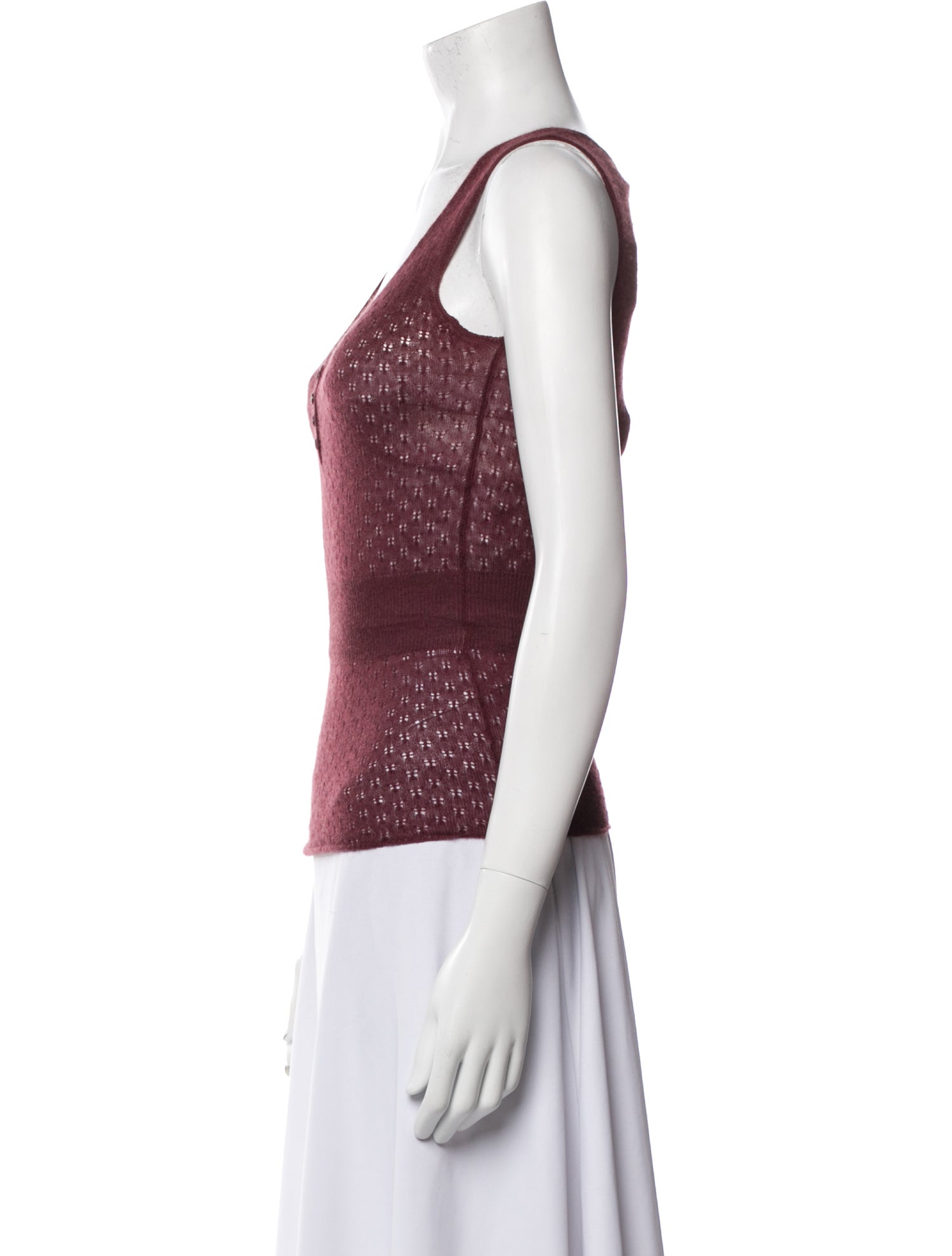 Louis Vuitton Cashmere Scoop Neck Top