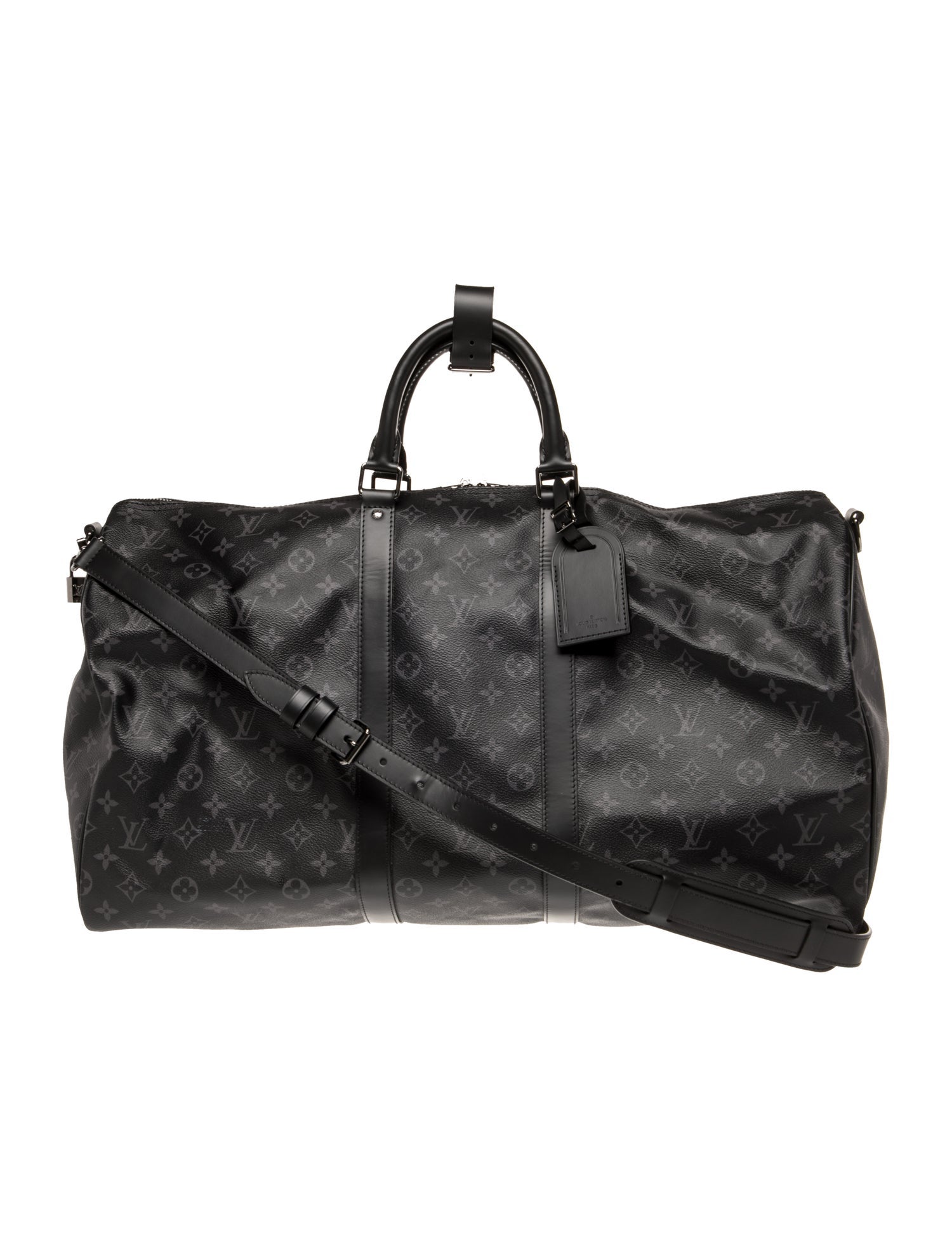 Louis Vuitton Monogram Eclipse Keepall Bandouliere 55