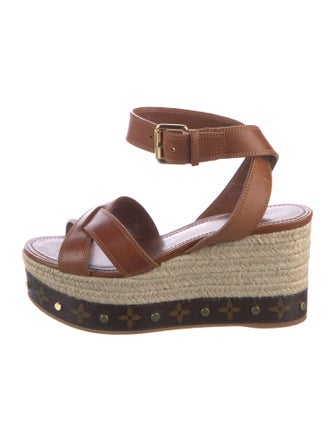 Louis Vuitton LV Monogram Leather Espadrilles