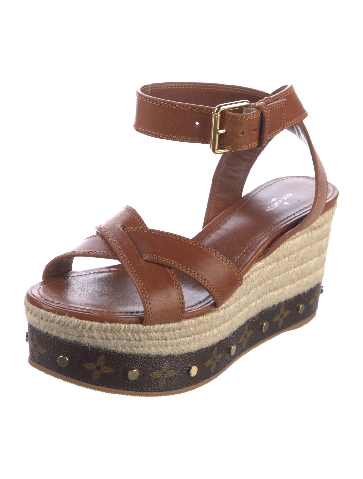 Louis Vuitton LV Monogram Leather Espadrilles