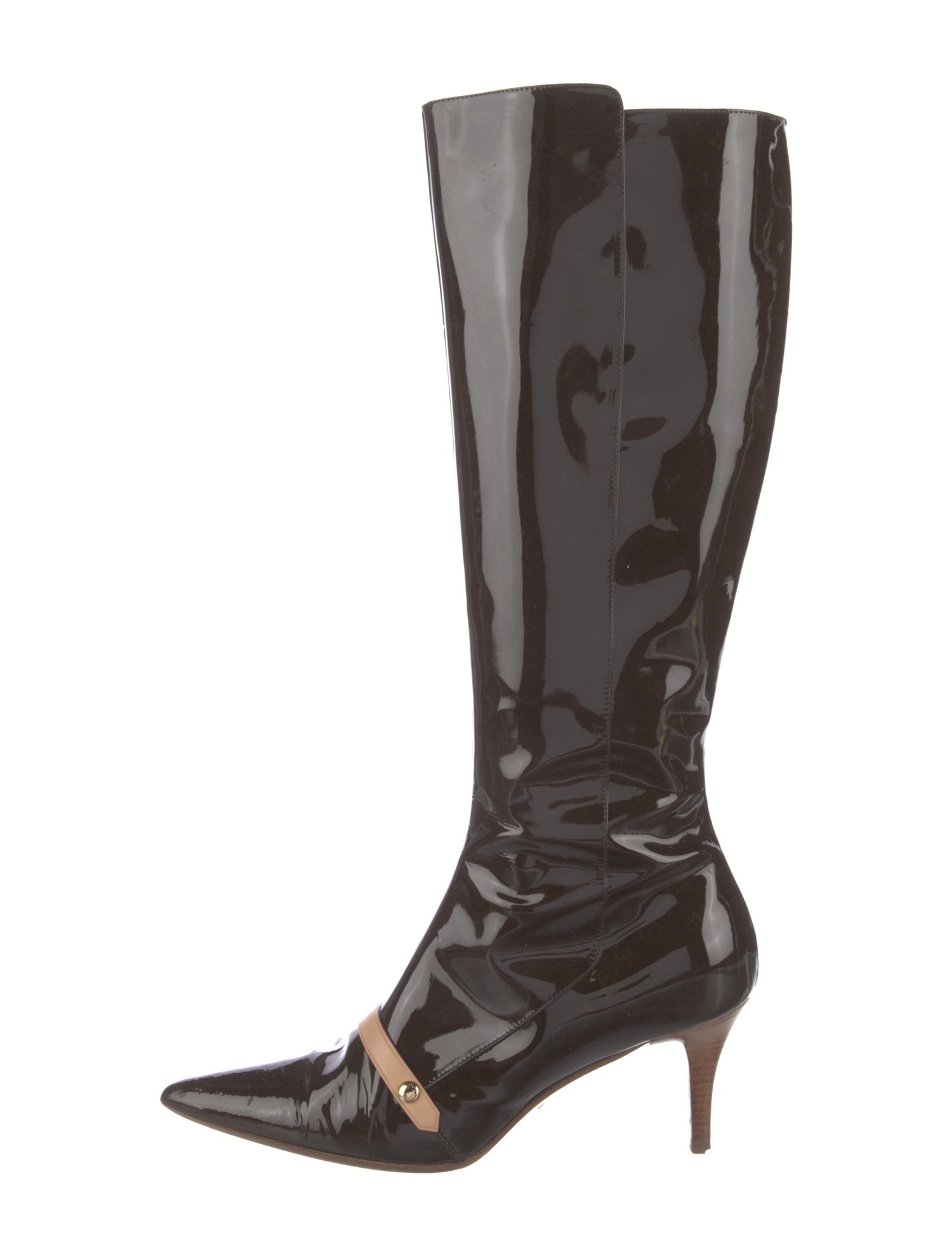 Louis Vuitton LV Monogram Patent Leather Boots