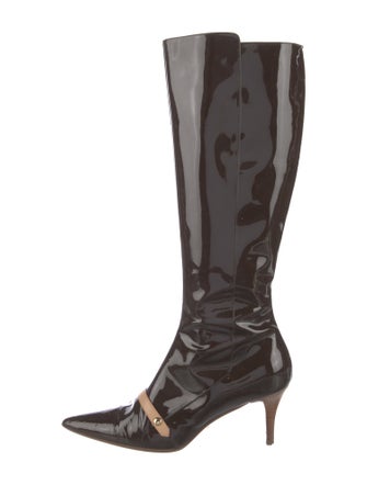 Louis Vuitton LV Monogram Patent Leather Boots