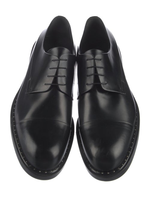 Louis Vuitton Damier Ebene Pattern Leather Derby Shoes