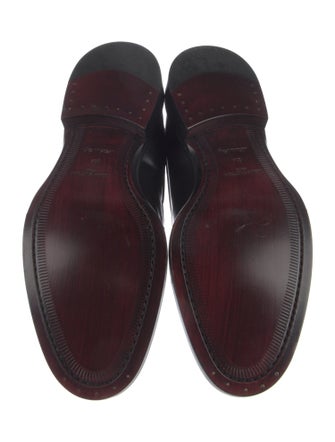 Louis Vuitton Damier Ebene Pattern Leather Derby Shoes