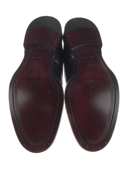 Louis Vuitton Damier Ebene Pattern Leather Derby Shoes