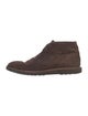 Louis Vuitton LV Monogram Suede Lace-Up Boots
