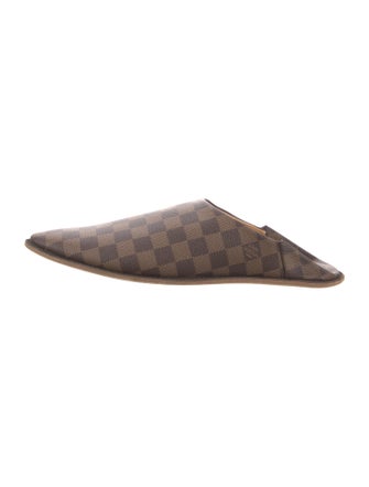 Louis Vuitton Damier Ebene Pattern Slides