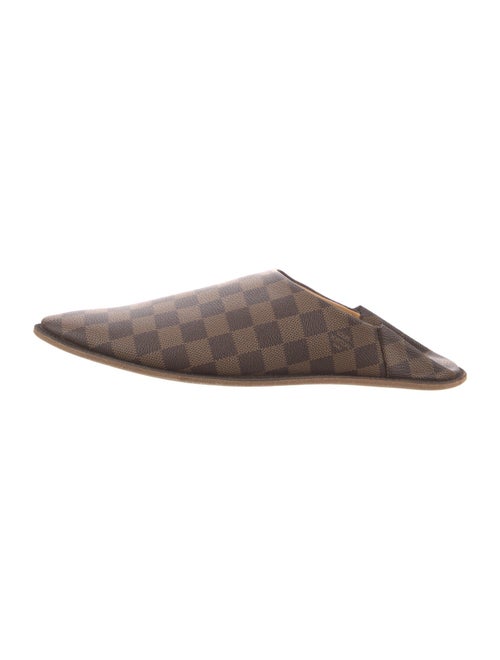 Louis Vuitton Damier Ebene Pattern Slides