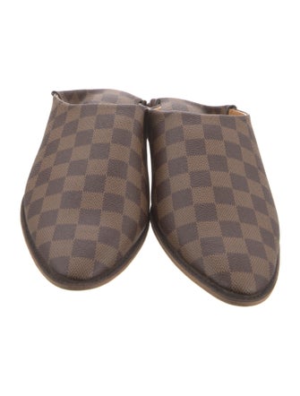 Louis Vuitton Damier Ebene Pattern Slides