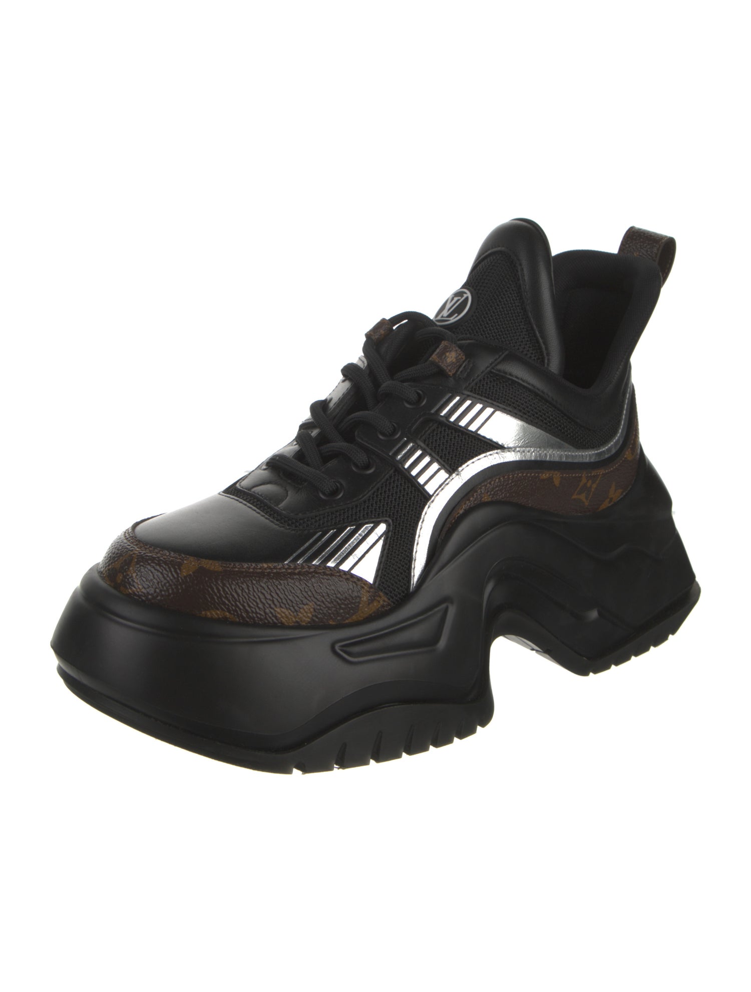 Louis Vuitton Monogram Pattern Leather Sneakers