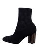 Louis Vuitton LV Monogram Embroidered Accent Sock Boots