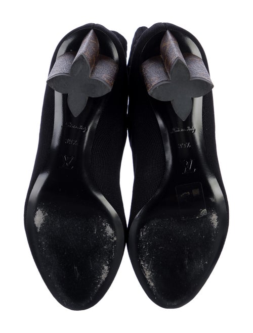 Louis Vuitton LV Monogram Embroidered Accent Sock Boots