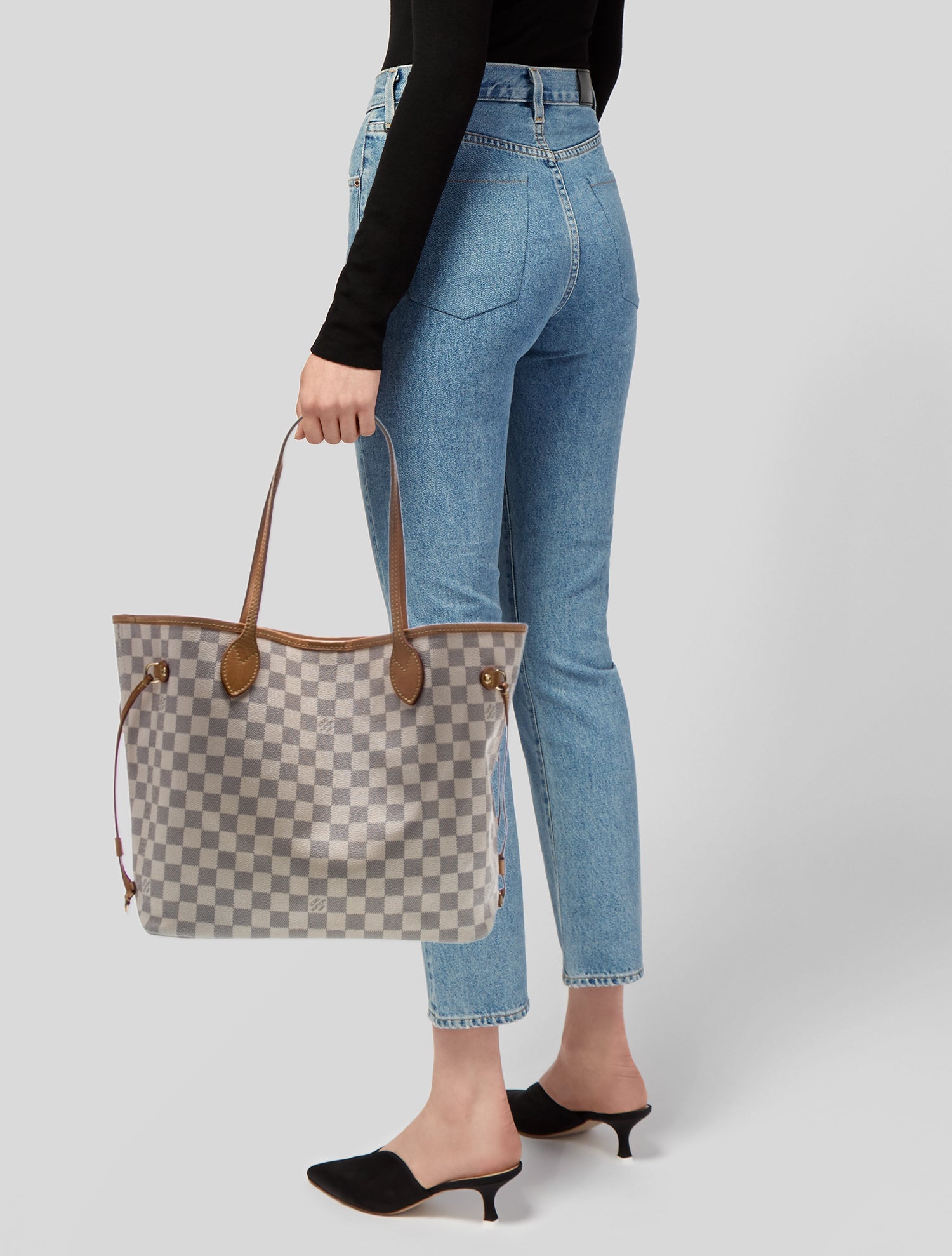 Louis Vuitton Damier Azur Neverfull w/Pouch MM