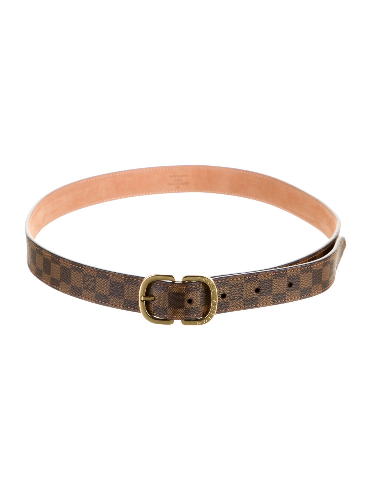 Louis Vuitton 2017 Damier Ebene Pattern Waist Belt