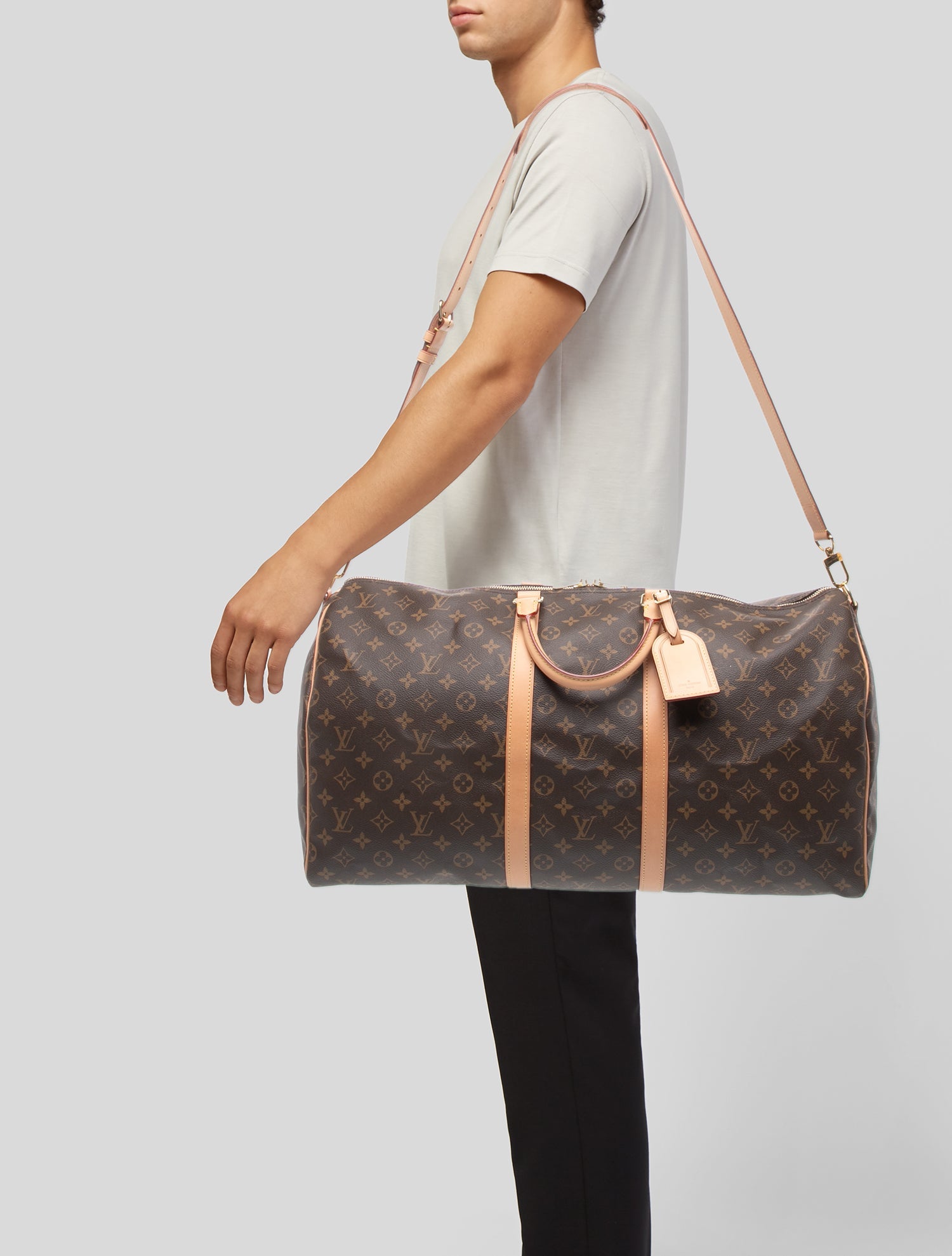 Louis Vuitton LV Monogram Keepall Bandouliere 55