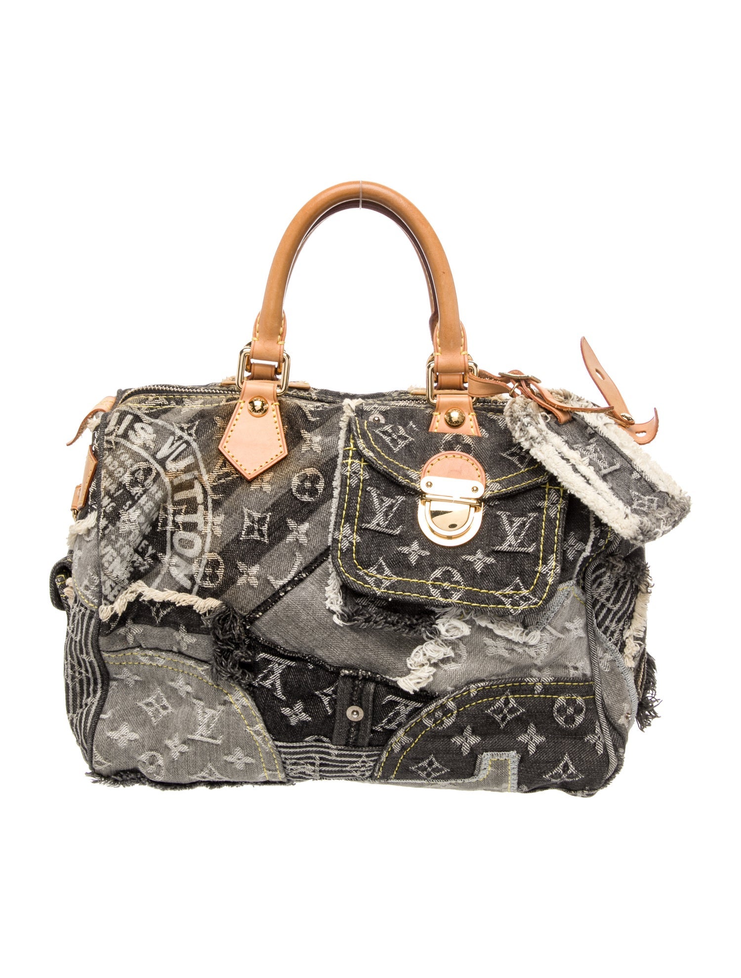 Louis Vuitton LV Monogram Patchwork Denim Speedy