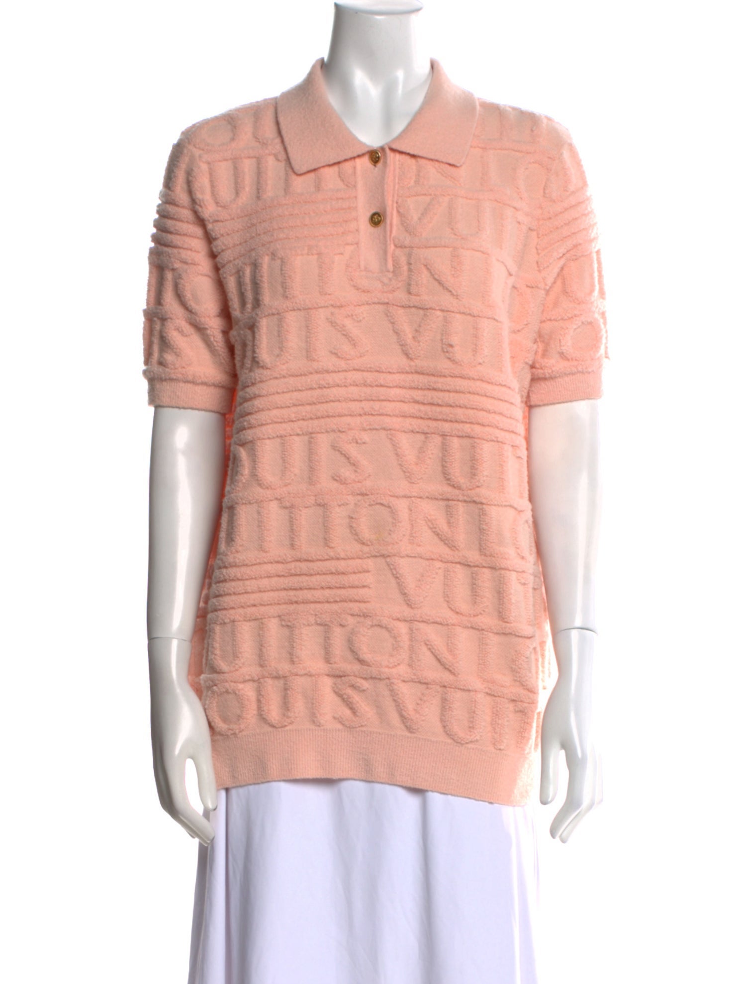 Louis Vuitton 2021 Logo Knit Polo Polo