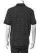 Louis Vuitton Monogram Pattern Crew Neck Polo Shirt