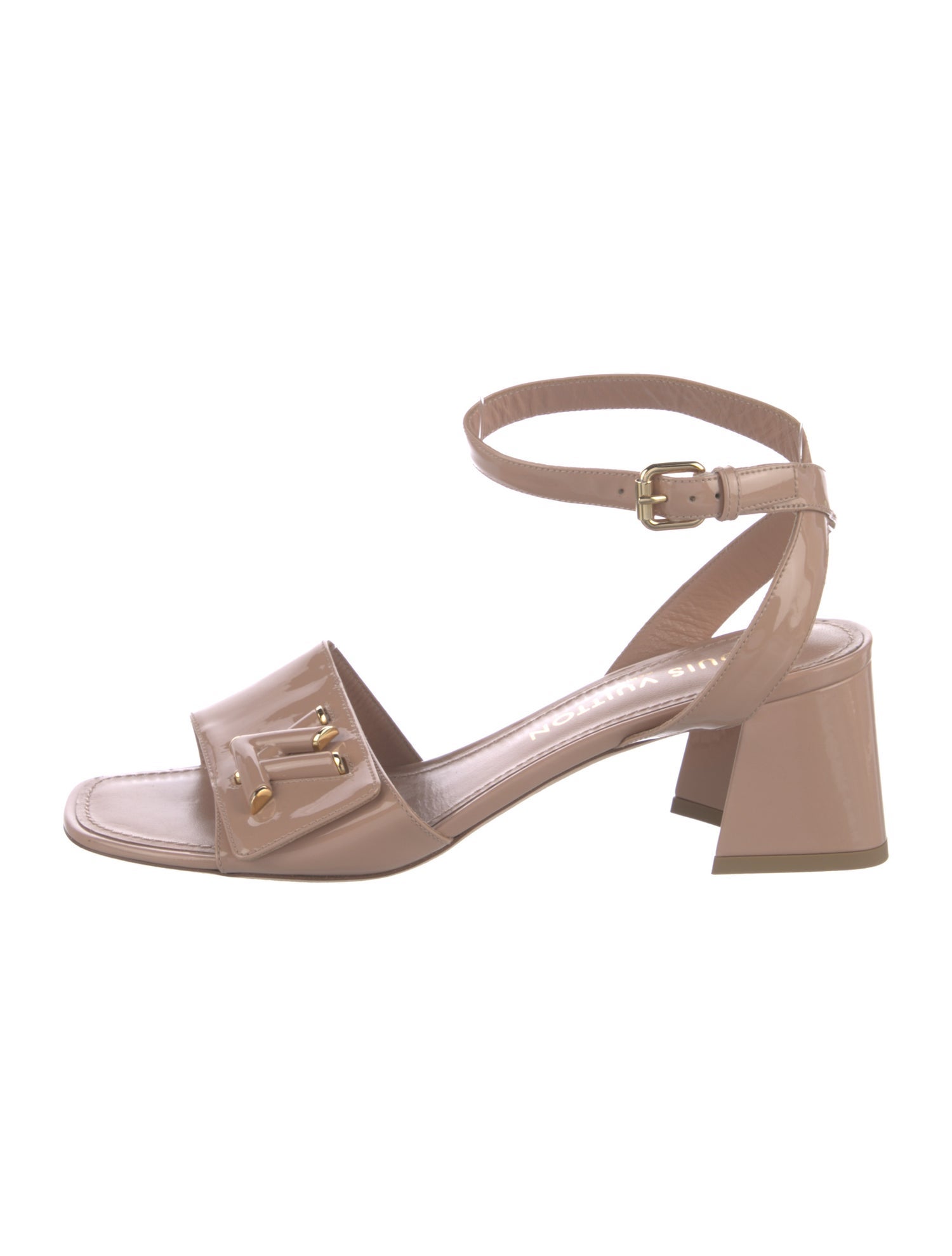 Louis Vuitton LV Monogram Patent Leather Sandals