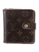 Louis Vuitton LV Monogram Coated Canvas Compact Zippé Wallet