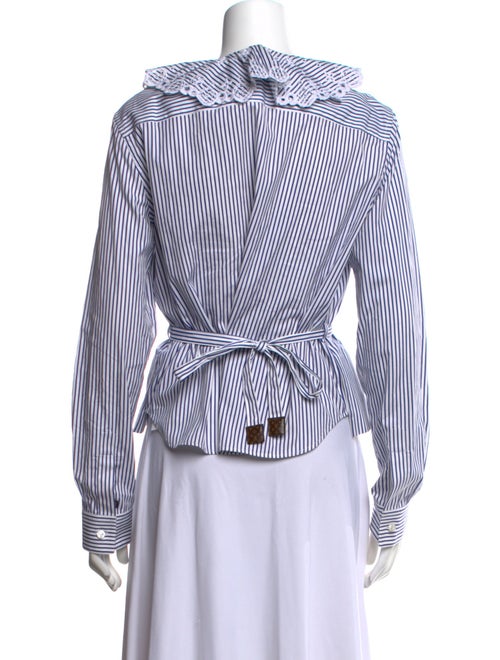 Louis Vuitton 2022 Striped Button-Up Top