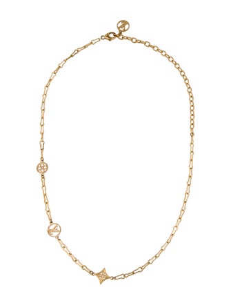 Louis Vuitton Logo Chain Link Necklace