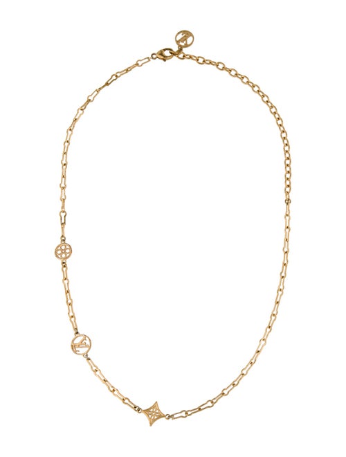 Louis Vuitton Logo Chain Link Necklace