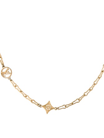 Louis Vuitton Logo Chain Link Necklace