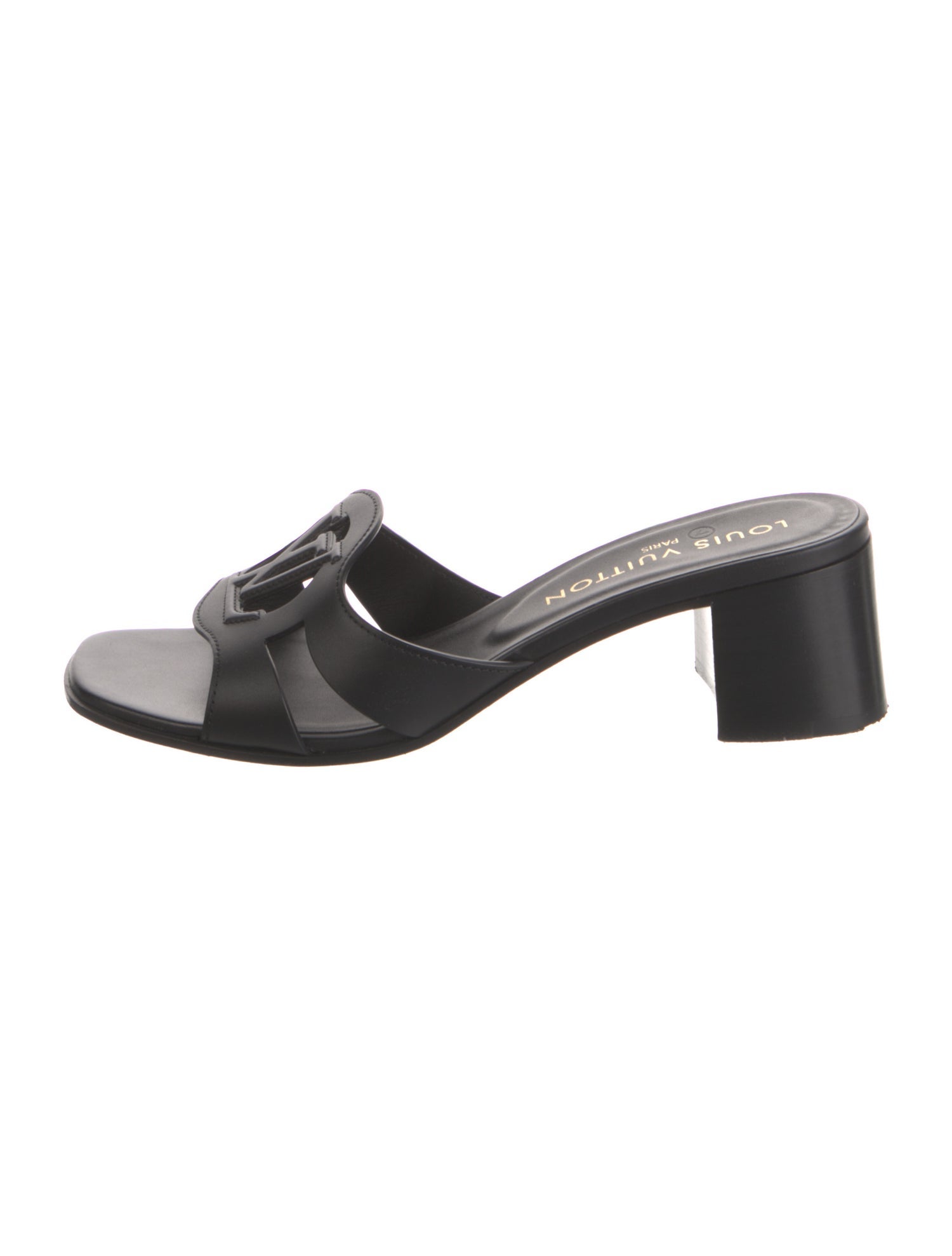 Louis Vuitton LV Monogram Leather Slides