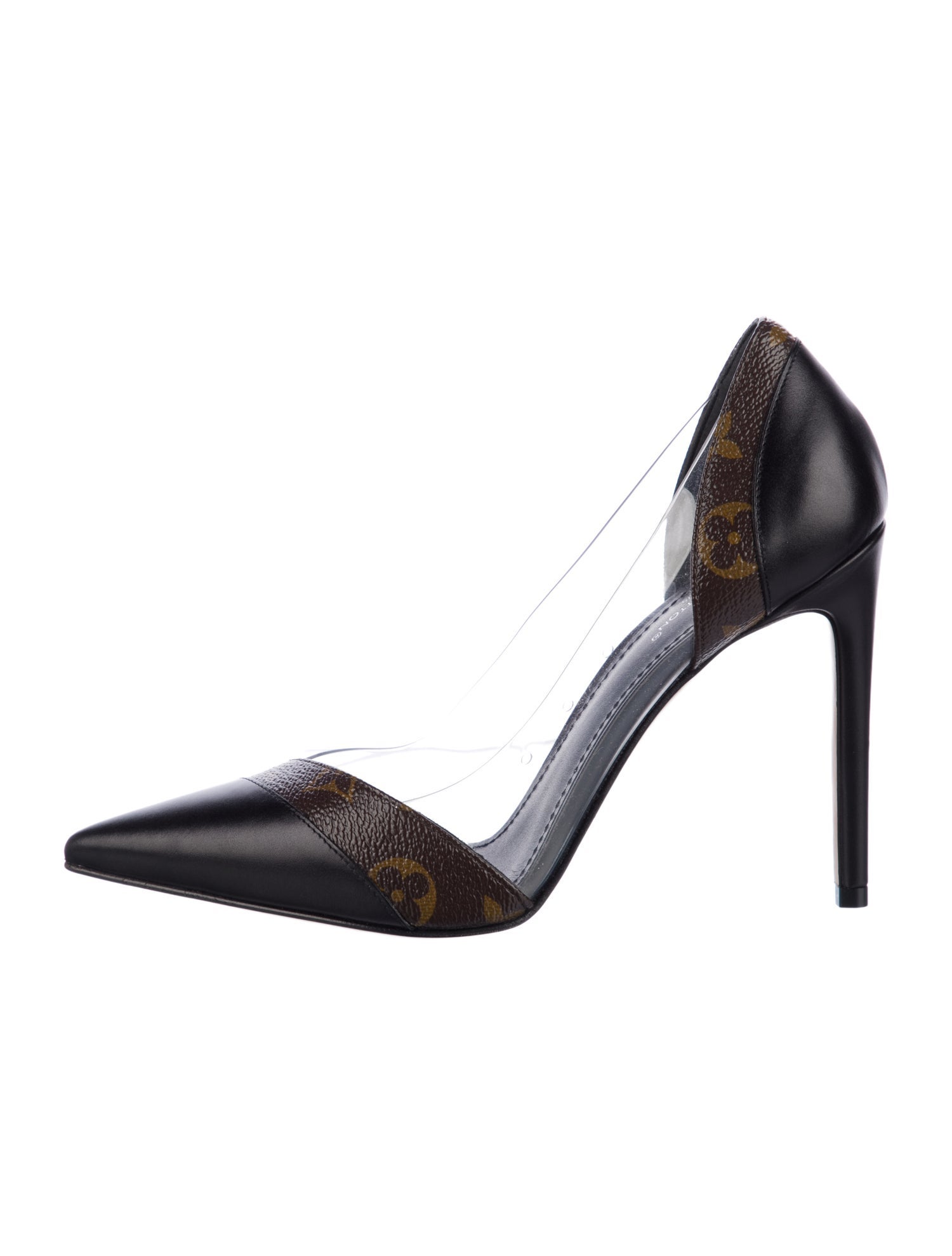Louis Vuitton LV Monogram Leather D'Orsay Pumps