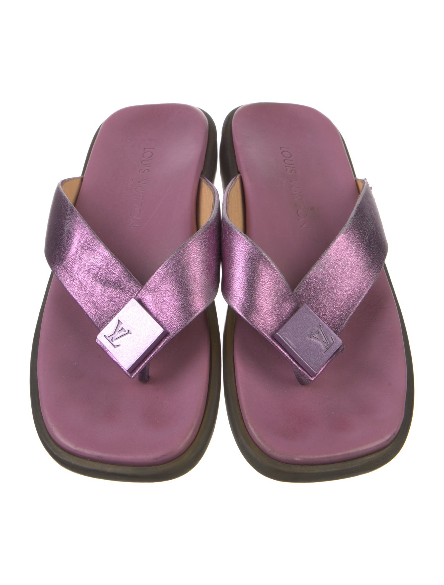 Louis Vuitton Leather Flip Flops