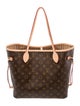 Louis Vuitton LV Monogram Neverfull w/Pouch MM