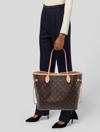 Louis Vuitton LV Monogram Neverfull w/Pouch MM