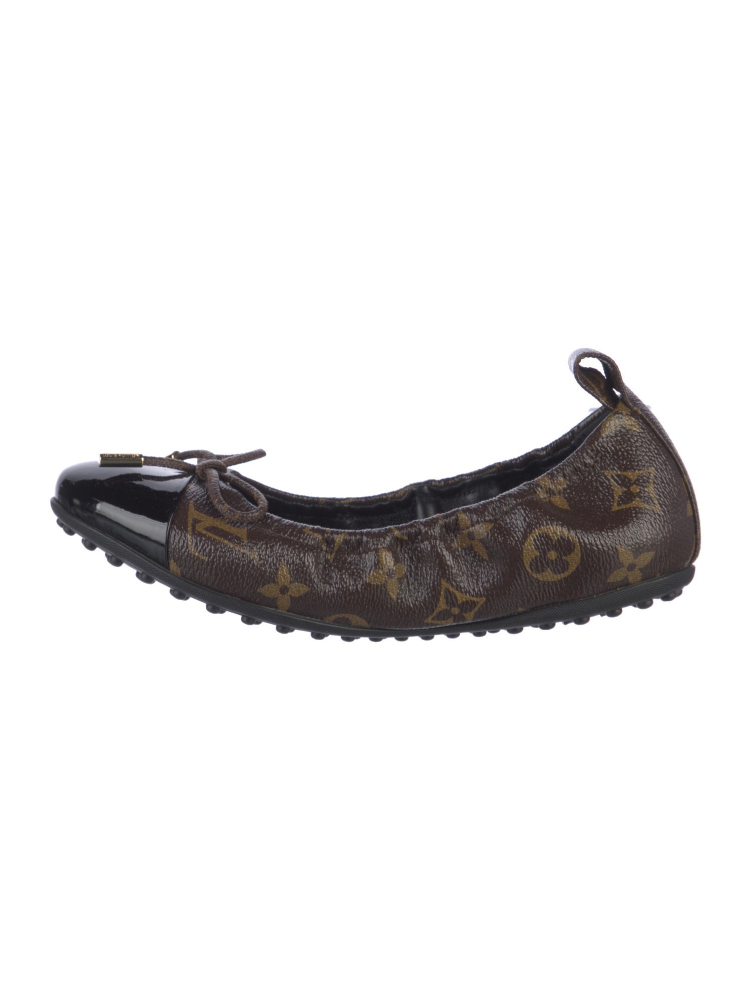 Louis Vuitton LV Monogram Bow Accents Ballet Flats