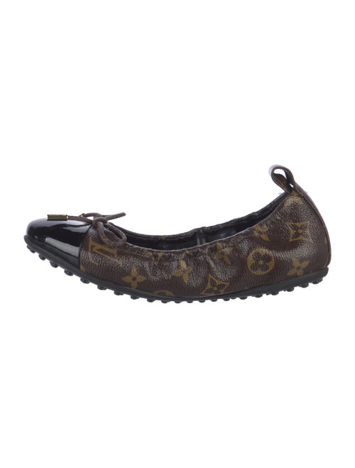 Louis Vuitton LV Monogram Bow Accents Ballet Flats