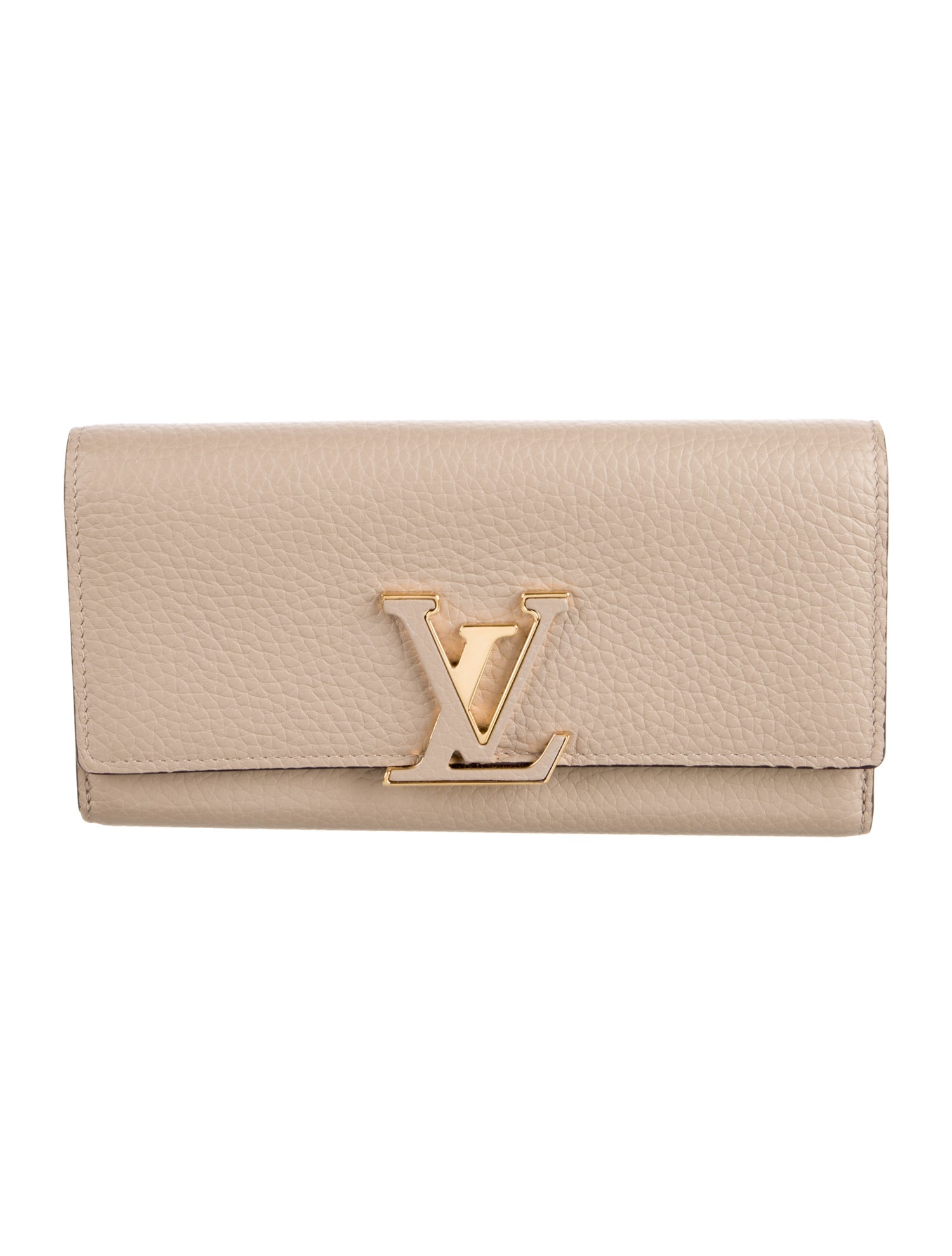 Louis Vuitton 2014 Taurillon Leather Capucines Wallet