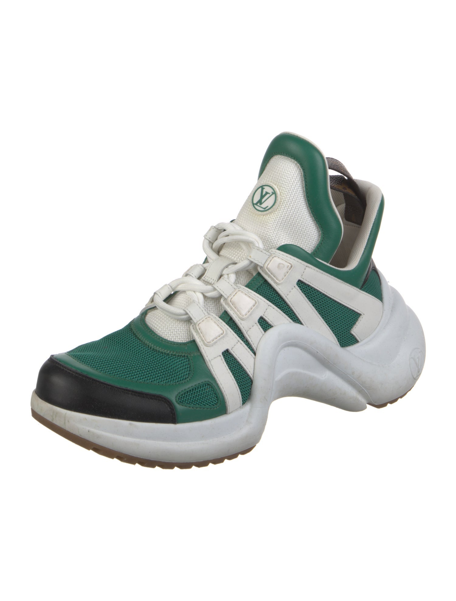 Louis Vuitton LV Monogram Leather Chunky Sneakers