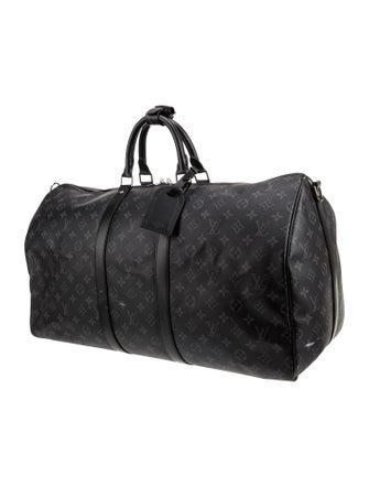 Louis Vuitton Monogram Eclipse Keepall Bandouliere 55