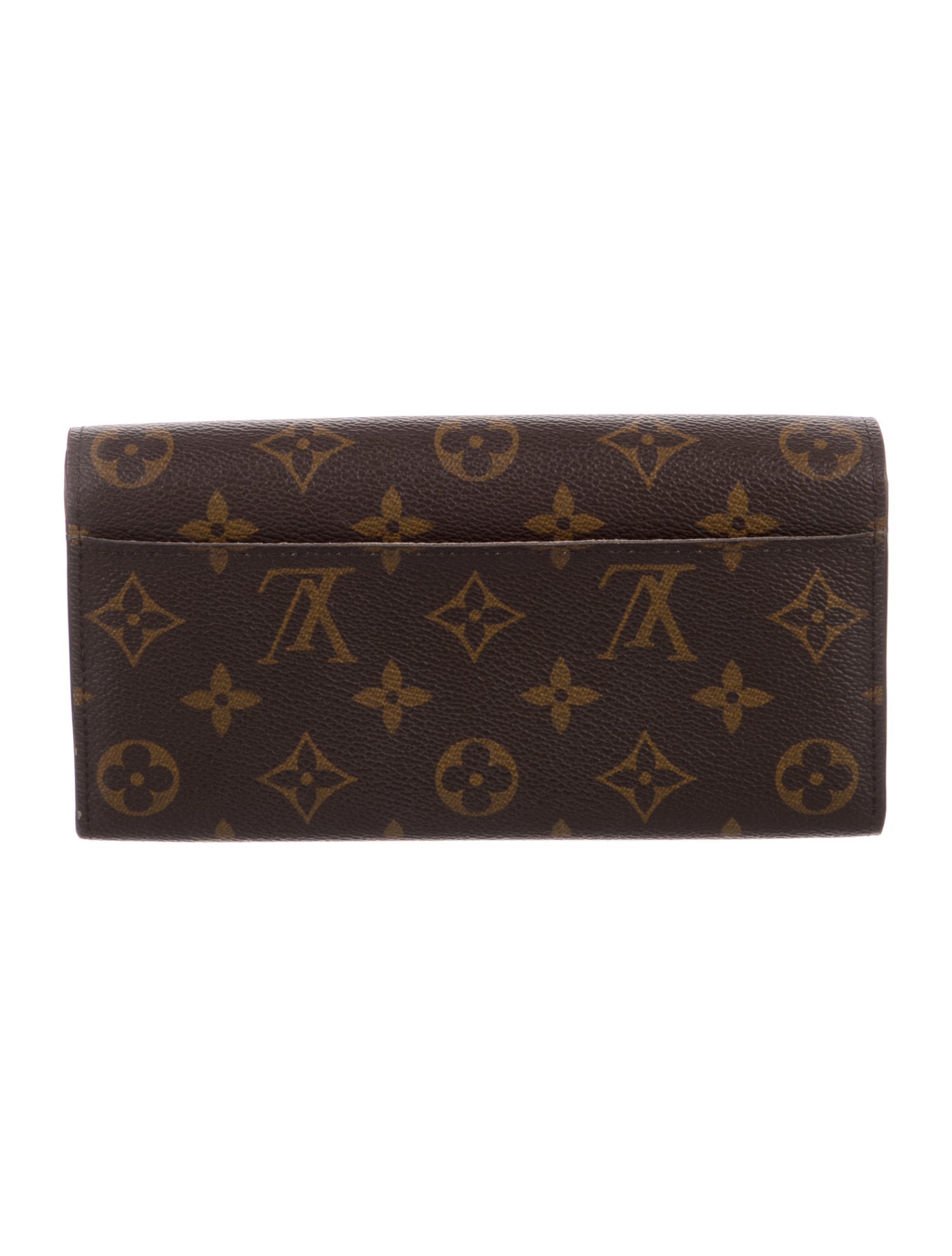 Louis Vuitton Monogram Pattern Coated Canvas Sarah Wallet