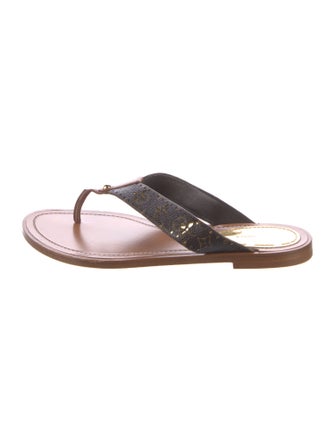 Louis Vuitton LV Monogram Lasercut Accents Flip Flops