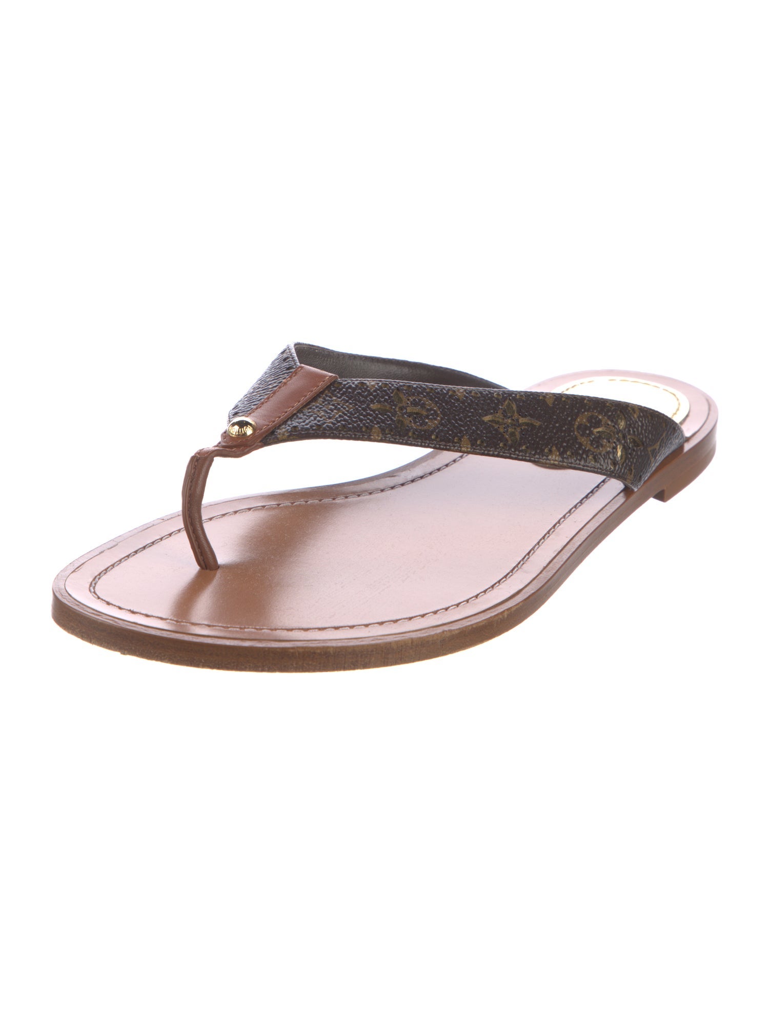 Louis Vuitton LV Monogram Lasercut Accents Flip Flops