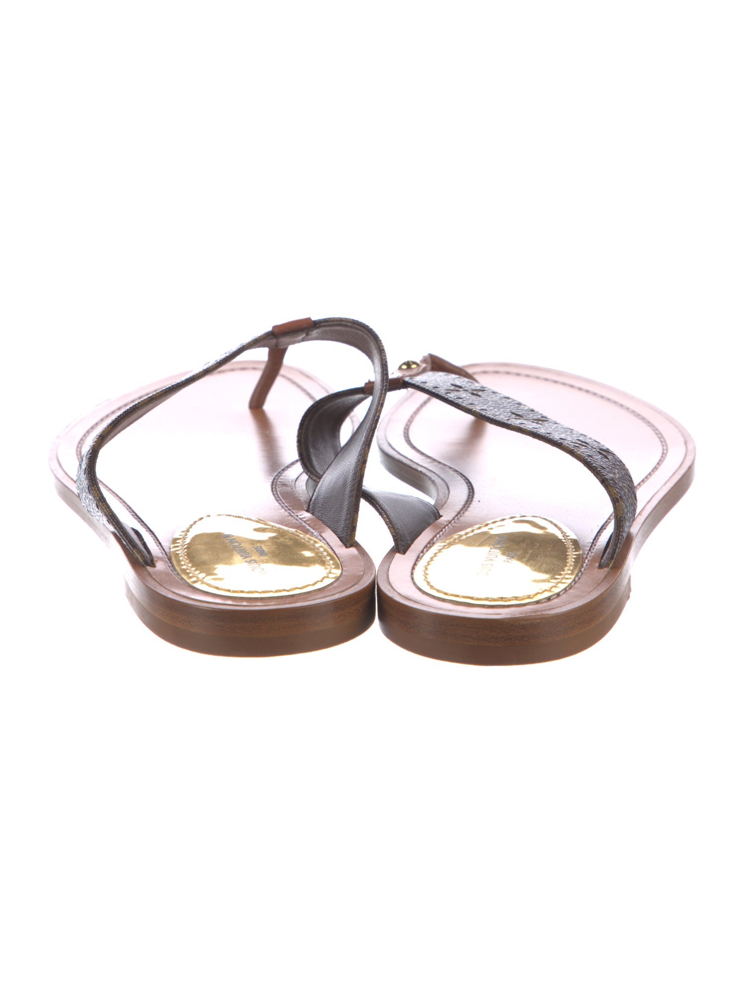 Louis Vuitton LV Monogram Lasercut Accents Flip Flops