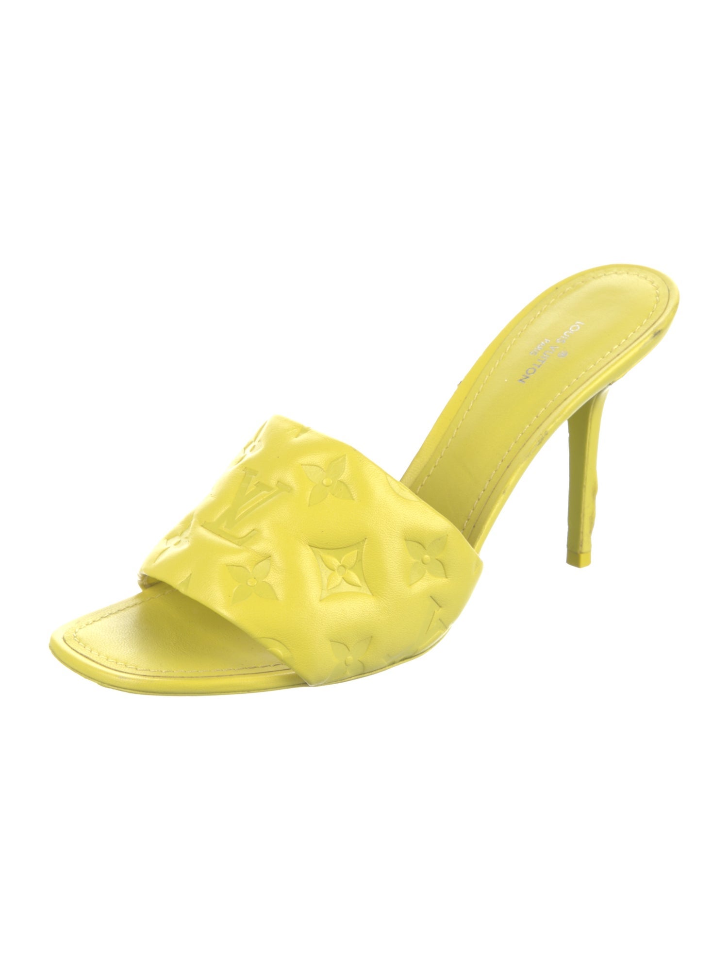 Louis Vuitton LV Monogram Leather Slides