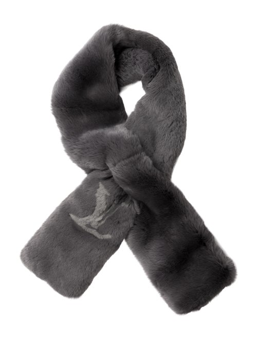 Louis Vuitton Fur Monogram Pattern Stole