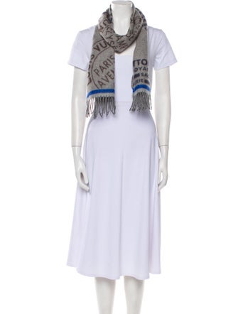 Louis Vuitton Wool Printed Scarf