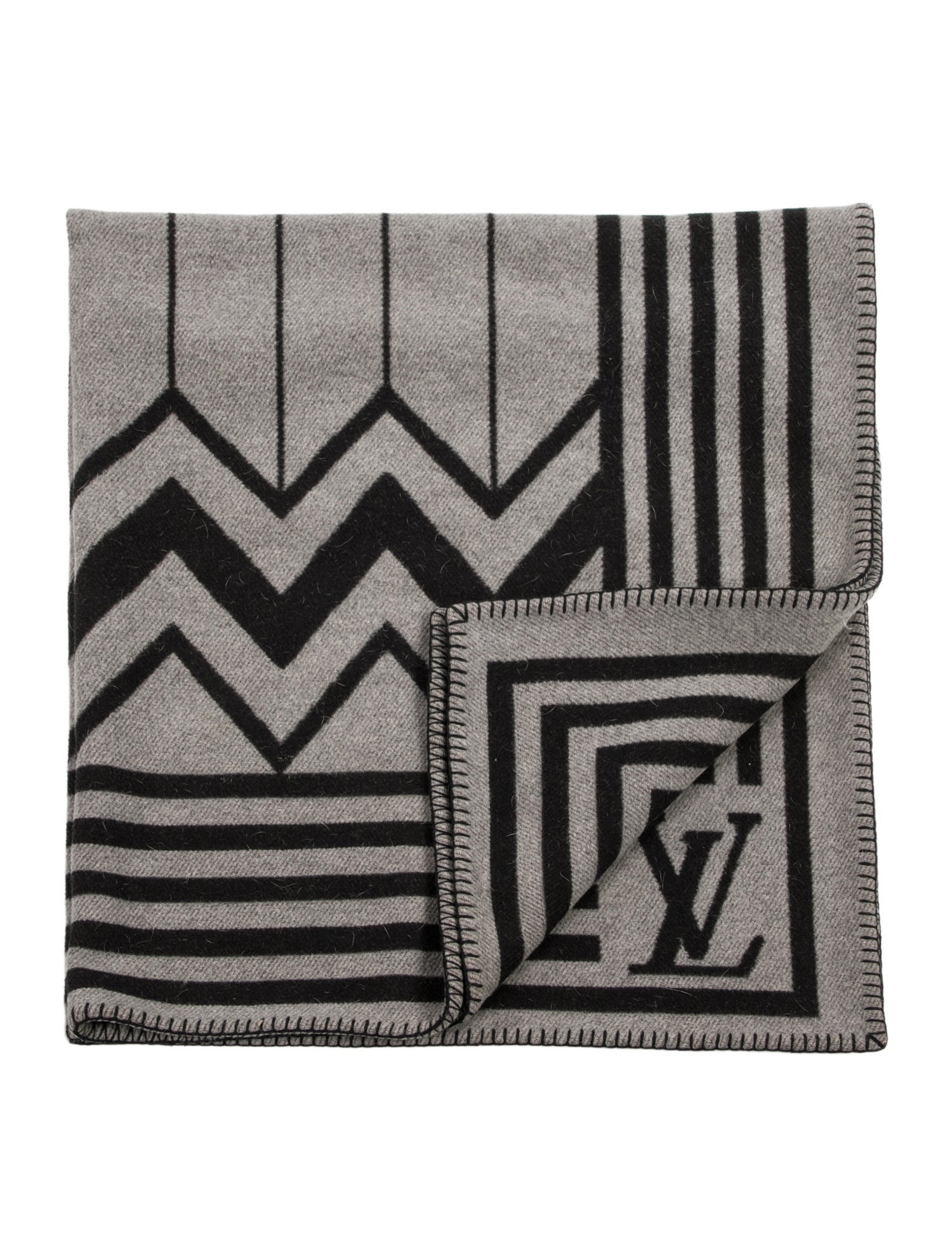 Louis Vuitton Wool Karakoram Throw Blanket