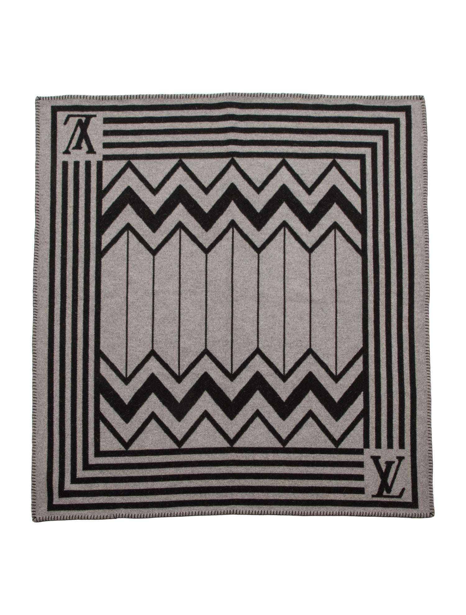 Louis Vuitton Wool Karakoram Throw Blanket